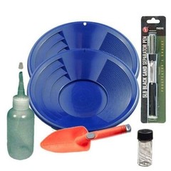 Sluice Monkey 12″ Blue Gold Pan Panning Kit