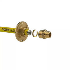1/2 In. CSST X 1/2 In. MIPT Brass Termination Flange