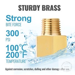 3/8 Inch Female to 1/4 Male Reducer, NPT Brass Pipe Fittings Adapters, 1/4″ Male