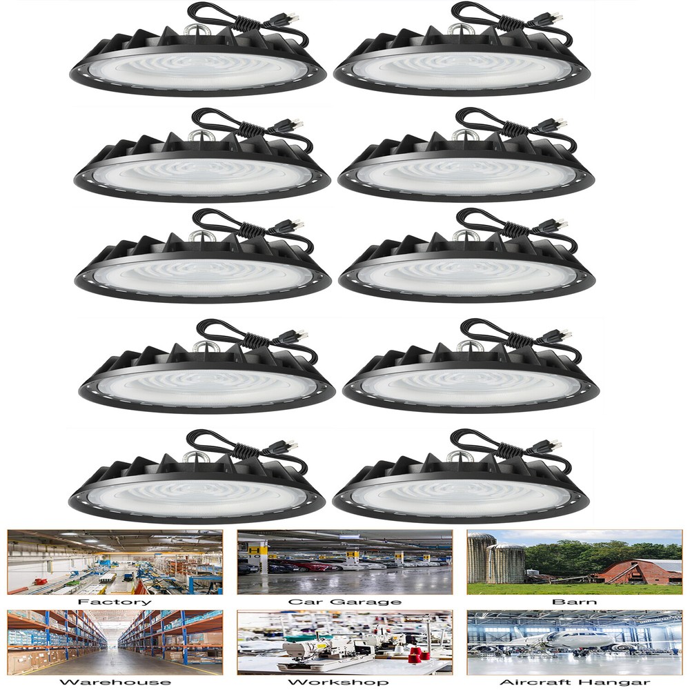 500W UFO LED High Bay Light Industrial Warehouse Factory Shop Bay Lighting 10PCS