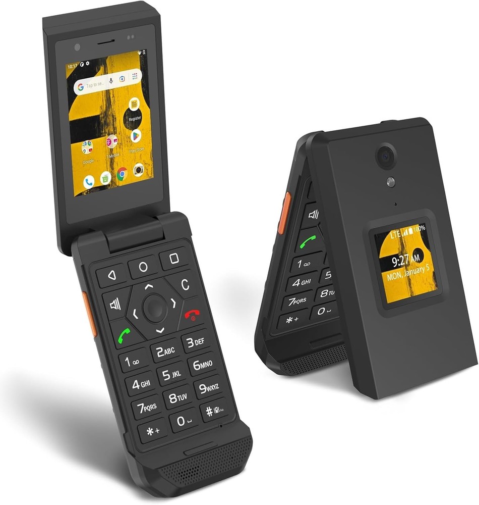 S22 Rugged Flip Phone Unlocked (16GB) 2.8” Touchscreen Smart Cell Phone