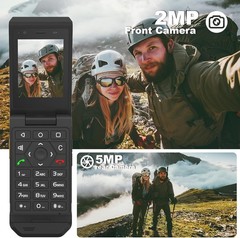 S22 Rugged Flip Phone Unlocked (16GB) 2.8” Touchscreen Smart Cell Phone