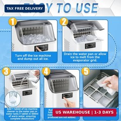 Ice Machine Cleaner Tablets Descaler (36 Pack) – Portable Ice Maker Cleaner, Nic