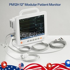 12″ Patient Monitor ICU CCU Vital Sign For ECG NIBP SpO2 TEMP RESP EtCO2 PR