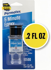 10500-5 Minute Epoxy, Single-Use Syringe for General Purpose Creates a Hard, Rig