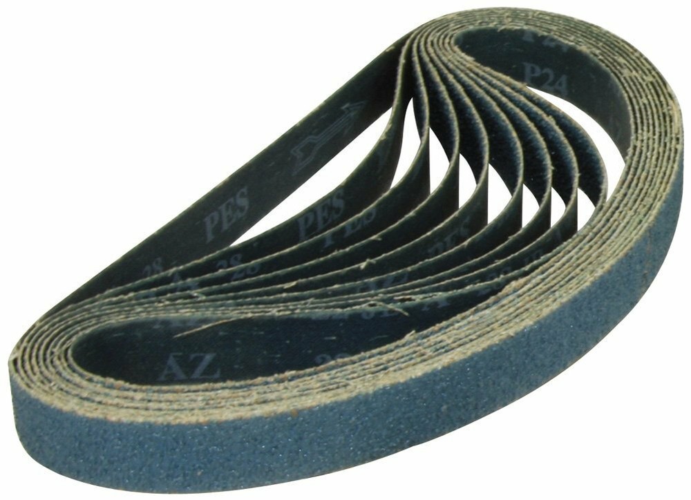 1-1/2″ x 30″ Zirconia Pipe Sanding Belt 2 each: 36 60 120 180 240 Grit-10 PACK