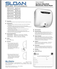 SLOAN EAF150-ISM OPTIMA CHROME SINK FAUCET AUTOMATIC SENSOR BATTERY 1.5G 333501