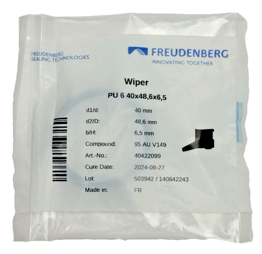 40422099 HYDRAULIC SEALS, WIPER 40 x 48,6 x 6,5