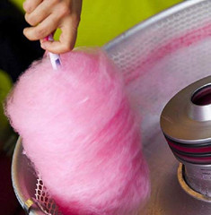 White Paper Cotton Candy Cones for Fairs and Parties 100 Count