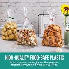 HEAVY DUTY Clear Poly Bags 4-Mil Flat Open Top Plastic Packaging Packing