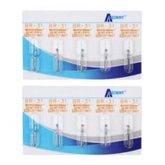 5pcs/pack AZDENT Dental FG Diamond Burs for High Speed Handpiece Friction Grip