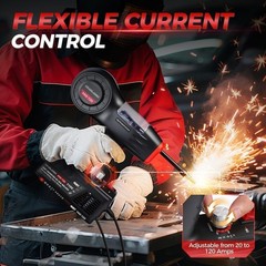 Portable Handheld MIG Welder 120A 110V Gasless Mini Welder Machine MIG-120