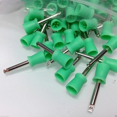 Dental 4/6 Webbed Polishing Prophy Prophylaxis Cups RA Latch Type Bristle Flat