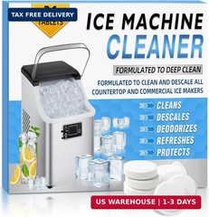 Ice Machine Cleaner Tablets, Countertop Ice Maker Cleaner, 36 Counts Descaler, N