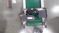 47″L Electric Incline Conveyor Machine, Max. 29.5″H Lift, 7.87″W Rubber PVC Belt