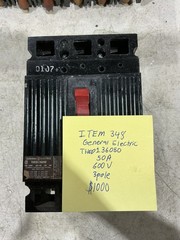 General Electric Breaker THED136050 50 AMPS 600 VOLTS 3 POLE