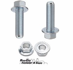 (6) M12-1.25 x 45 or M12x45 12mm x 45mm J.I.S. Small Head Hex Flange Bolt & Nut