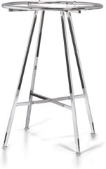 Chrome 36″ Round Clothing Rack Height 48 – 72″ H Leveler Glides Garment