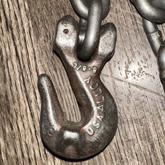 USA-Alloy USA 9/32”x 3’ Lifting Chain 6 Leg with Hooks hoist spreader Towing