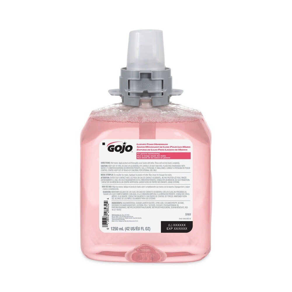 GOJO 516104EA 1250 mL Pump Cranberry FMX-12 Luxury Foam Hand Wash New