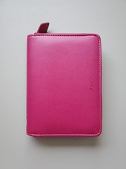 Filofax Pennybridge Pocket Zip Ring Binder in Raspberry (Discontinued)