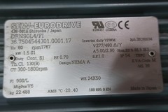 Sew Eurodrive DRN90L4/FI Ac Motor 1.5kw 1767rpm 277v-ac 480v-ac 3ph