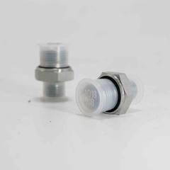 2Pcs 14H to 18ED Fitting Adapters Excavator Hydraulic Hose Pipe Thread Connector