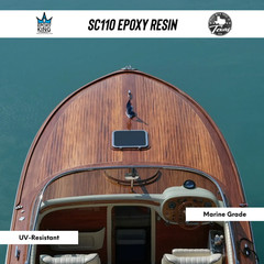EPOXY RESIN 1 GALLON KIT * CLEAR * UV RESISTANT * LAMINATING * FIBERGLASS * BOAT