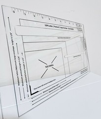 Acrylic USPS First Class Template Measuring Postal Slot Gauge, Card Making Tool