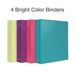 Cardinal 3 Ring Binders, Binders for School and Office, Durable 1.5 Inch, Rou…