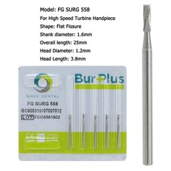Wave Dental Surgical Carbide Burs 557 557L 702 701 Long High Speed Friction Grip