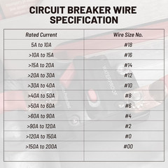 RED WOLF 60Amp Circuit Breaker for Boat Trolling Motor Marine ATV Trailer Vehicl