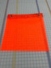 *NEW* 18″ x 18″ ORANGE Mesh Safety Flags w/Grommets 6pc Oversize Load Heavy Duty