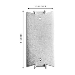 100-Pack Heavy-Duty 1.5-inch x 3-inch Steel Nail Plates for Wood Studs
