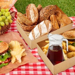 60 Pcs Movie Theater Snack Boxes, Disposable Paper Cardboard Food Trays,
