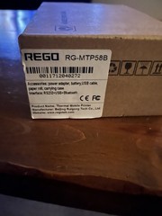 REGO RG-MTP58B Credit Card Terminal Thermal Mobile Printer RS232 USB Bluetooth