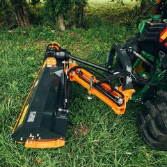 Titan Attachments 3 Point 65″ Offset Flail Ditch Bank Mower for Cat 1 Tractors