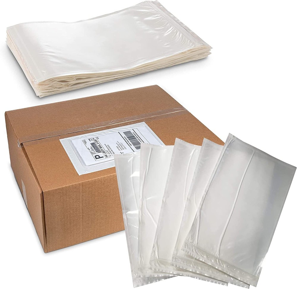 MT Products Blank Envelope Pouch 6.5” x 10” Shipping Label Sleeves, Pack of 1000