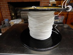 Thermonics Teflon Coated White Wire 20 Ga Solid At Least 2 Pieces 3 Pounds!