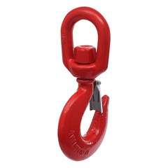 Locking Swivel Heavy Duty Lifting Hook 5T with Safety Latch & 360° Rotation