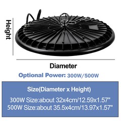 10 Pack 300W UFO LED High Bay Light Shop Industrial Commercial Factory Warehouse