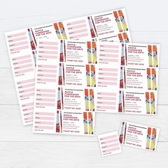 Raffle Tickets White Perforated Cardstock 8 Tickets Per Sheet 2000 Total 04296