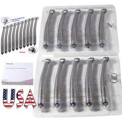 10 Askeadent Dental High Speed Handpiece Push Button Turbine Single Spray