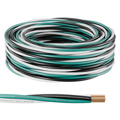 12 AWG THHN/THWN Copper Wire, 3-Color, Pre-Twisted, 25 FT | UL Listed Stranded C