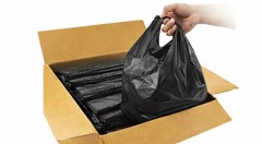 Black T-Shirt Carryout Bags (1,000 ct.) by Poly-America