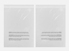 1000 6 x9 Poly Bags Resealable Suffocation Warning Clear 1.5 mil Shirt Apparel