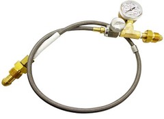 Helium Transfill Hose Adaptor CGA580 to CGA580 36″ w/ bleed valve