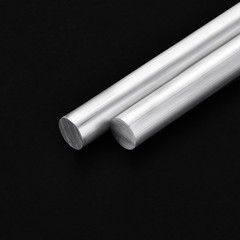 15mm x 250mm Aluminum Solid Round Rod Lathe Bar for DIY Craft Tool, 2 Pcs