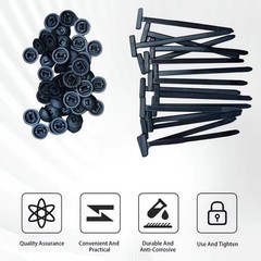 Universal Heavy Duty Nylon Cable Tie Buckle Self Locking Rivet Nylon Zip Holder