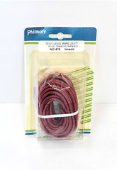 25FT Red EPDM Rubber Test Lead Wire – 5000V Hi Voltage- 18 AWG Stranded – 476